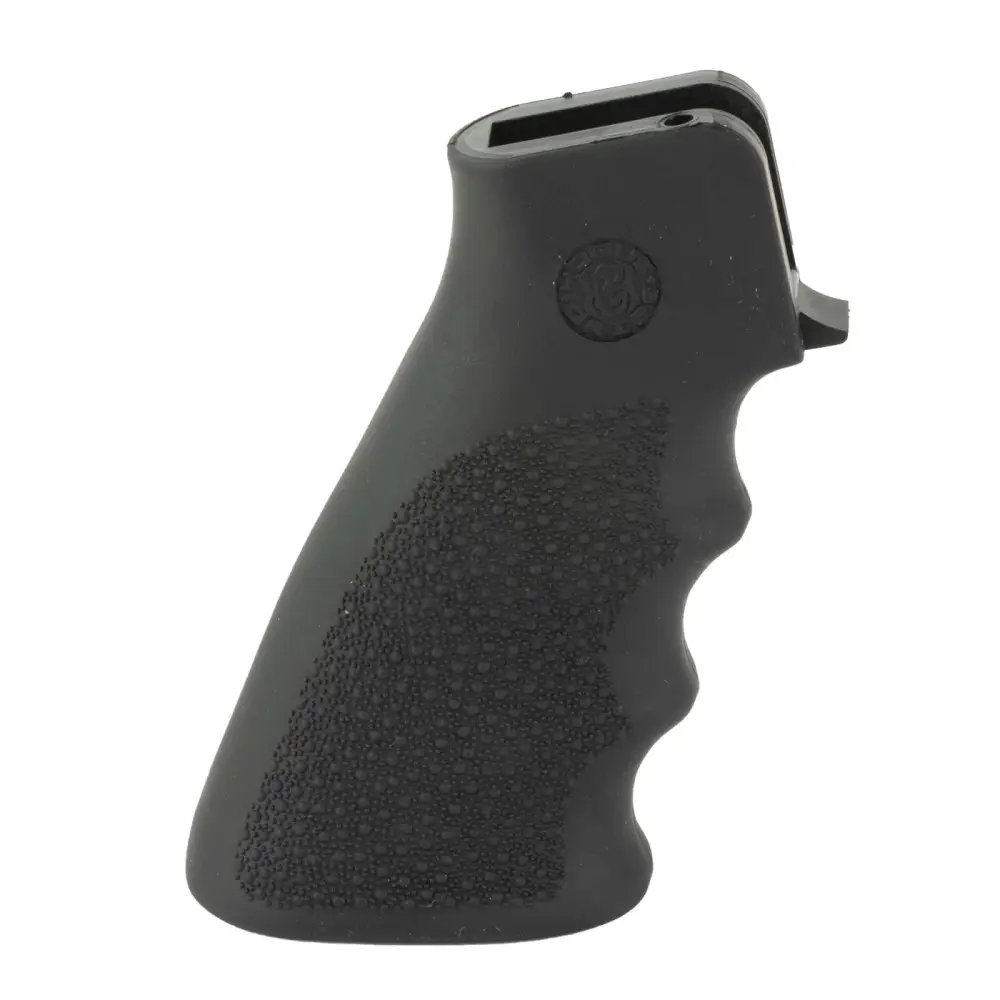 Hogue Grips Overmolded AR-15/M16 Rubber Finger Grooves Black 15000 - Hogue - OVERMOLDED