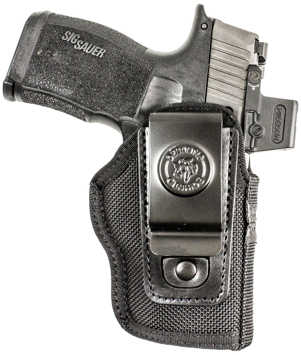 DeSantis N87BJ9YZ0 Pro Stealth IWB Black Nylon Holster Sig P365 w/Red Dot