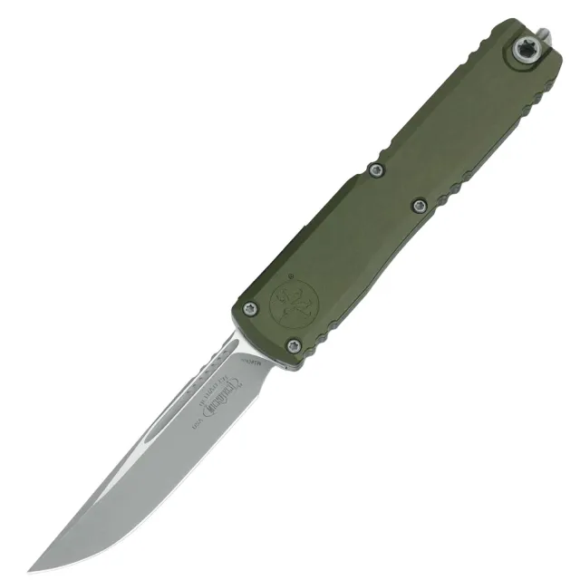 Microtech Ultratech Gen III ZBP 3.55 In Bayonet Apocalyptic ODG Alum Handle