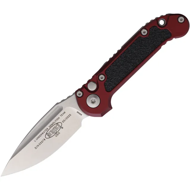Microtech 1135-10MR LUDT G3 3.5 In SE Stonewash Merlot Alu Handle