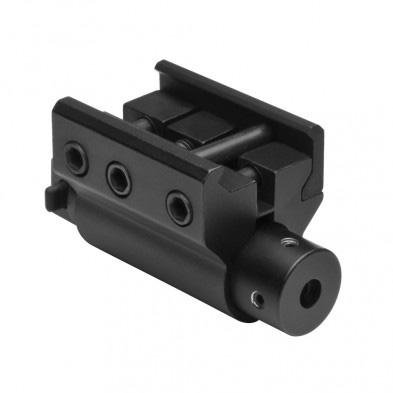 NcStar APRLS Red Laser Weaver Mount, Adjustable, Black, 3 AG13 Batteries - NcSTAR