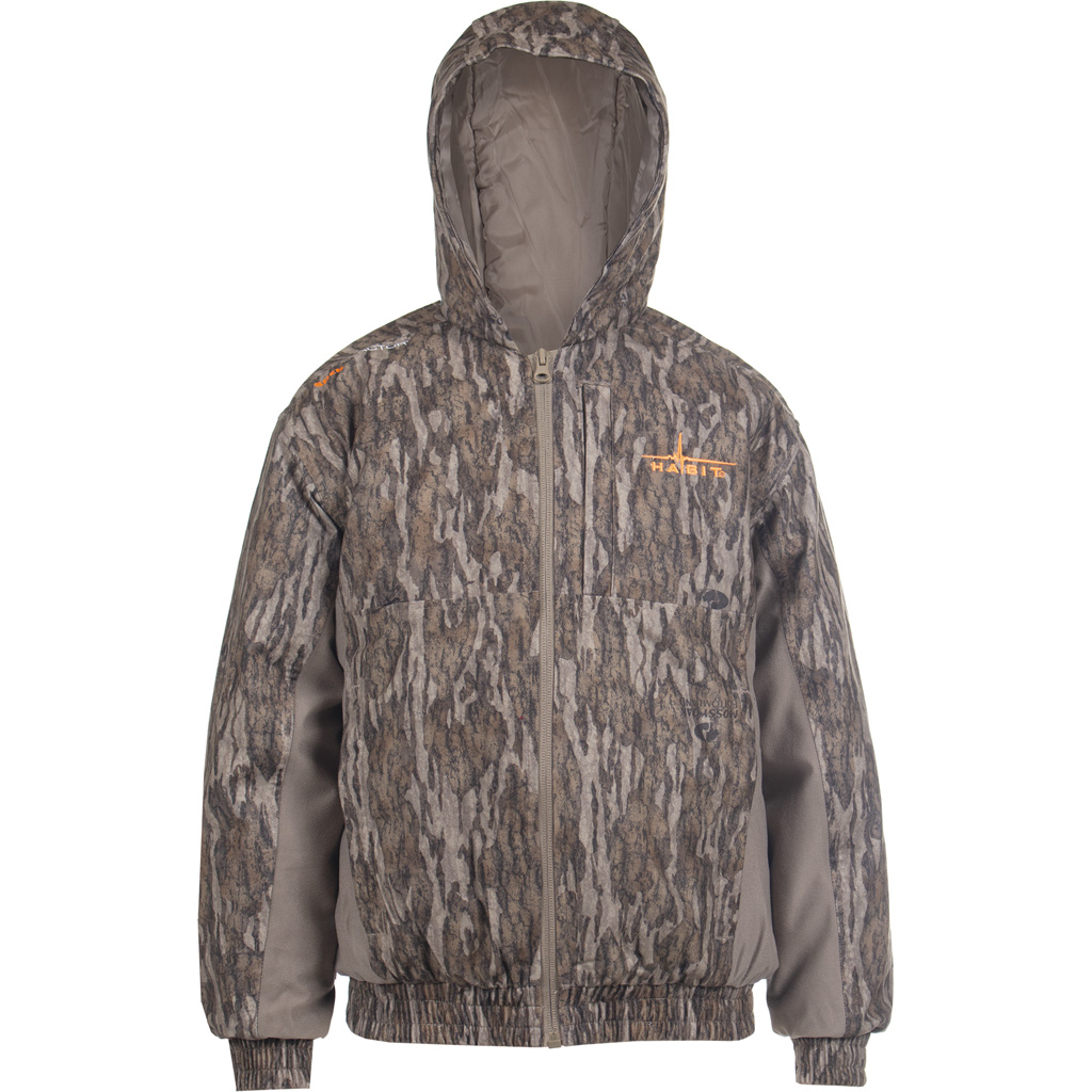 Habit WJ663-M-8-6-YS-3D6 Youth Waterproof Bomber, Mossy Oak Timberwolf