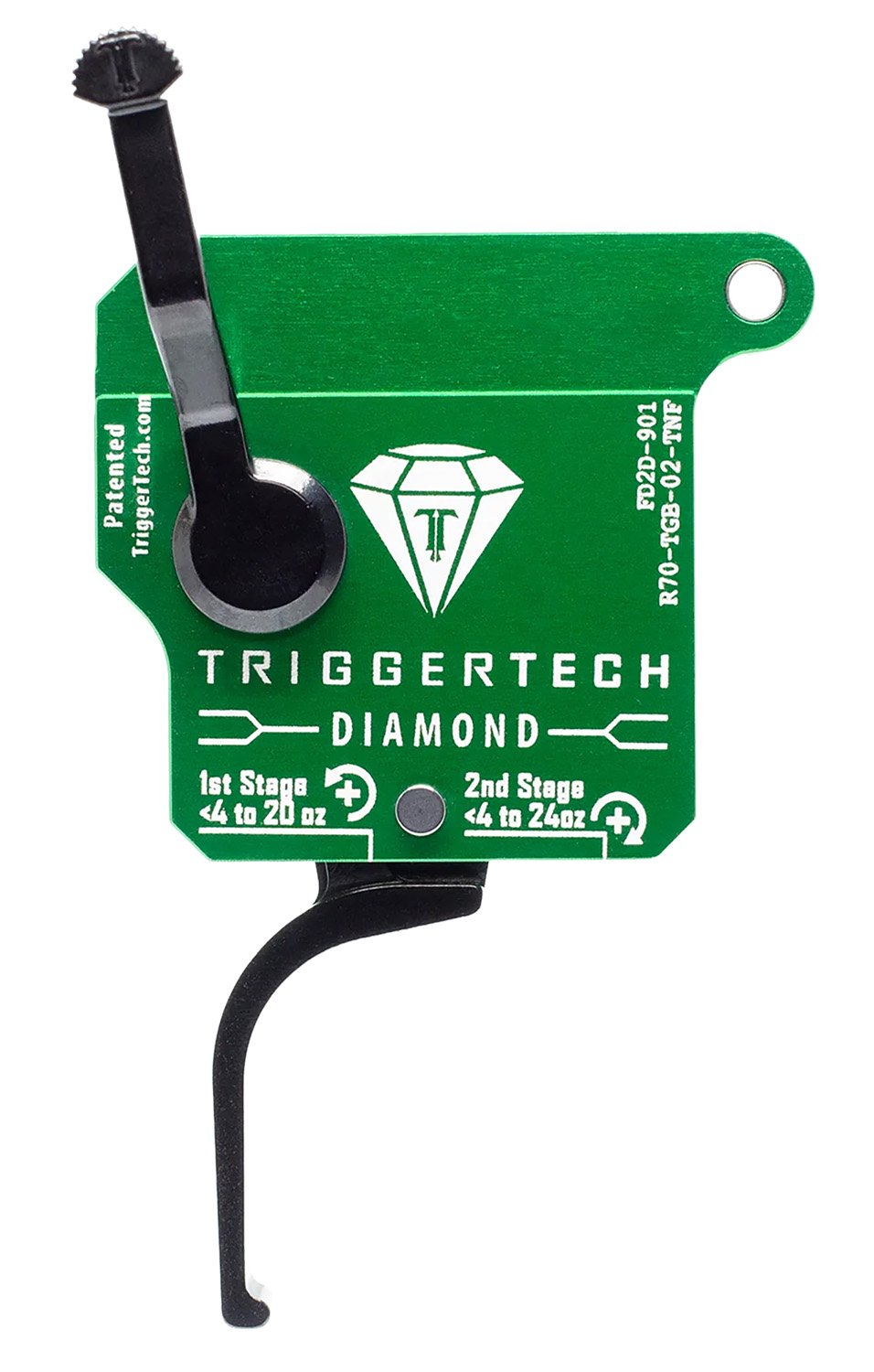 TriggerTech R70TGB02TNF Diamond Two-Stage Trigger 0.50-2.80 lbs Remington 700 - TRIGGERTECH