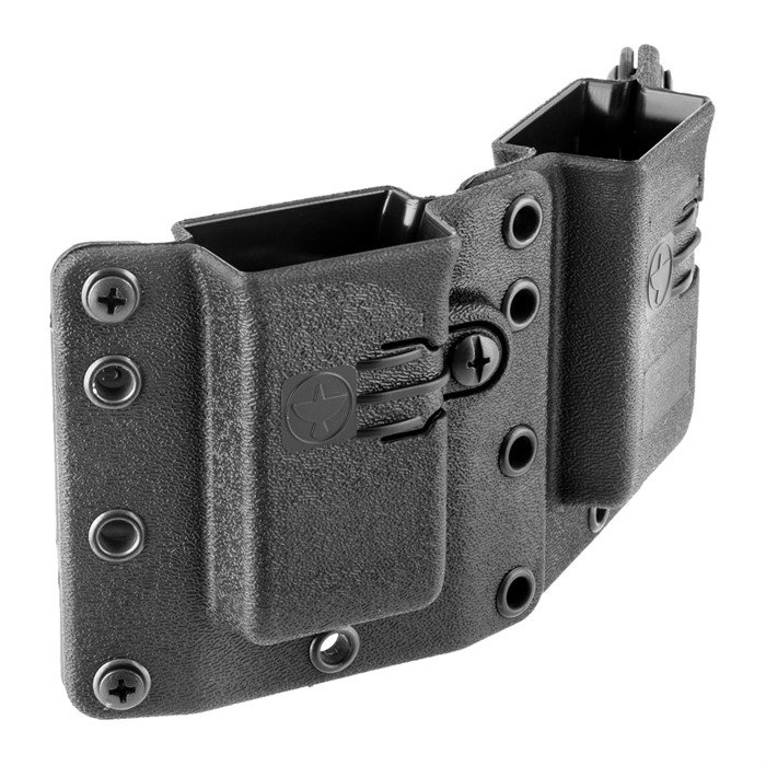 Raven CONCEALMENT SYSTEMS COPIA DOUBLE PISTOL MAG CARRIER 9/40 BLACK STANDARD