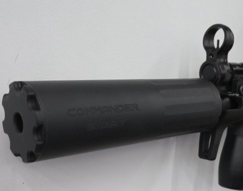 BOSS COMMANDER SWAT - 1/2X28 9MM ULTRA COMPACT DUTY HIGH FLOW SILENCER NITRIDED STAINLESS CORE IDEAL FOR PCC'S CS-17555-9MM-SS-12-SE-BLK - B O S S SUPPRESSORS