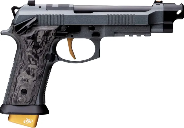 Beretta J92XFMSA21LAM 92XI 9MM 22+1 Red Fiber Optic Gray Cerakote - Beretta - 9MM for sale at TheGunDock