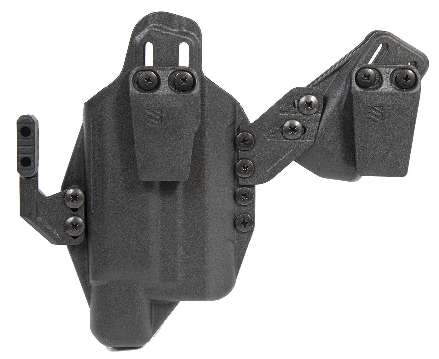 Blackhawk 416702BK Stache IWB Size 02 Black Polymer Belt Clip Compatibl... - Blackhawk - BLACK