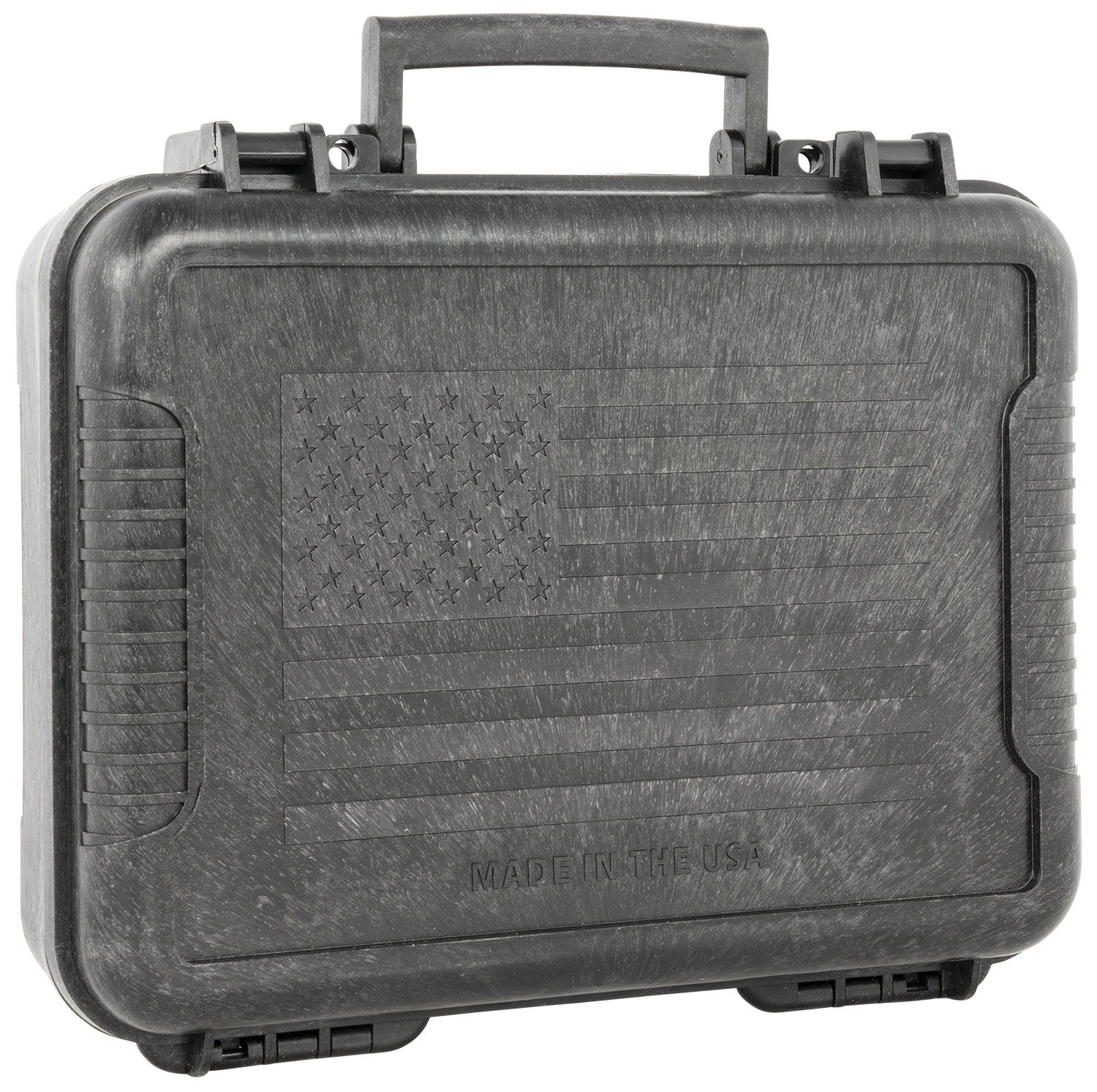 Outdoor Connection 10017 Molded Pistol Case 11" Black US Flag Design