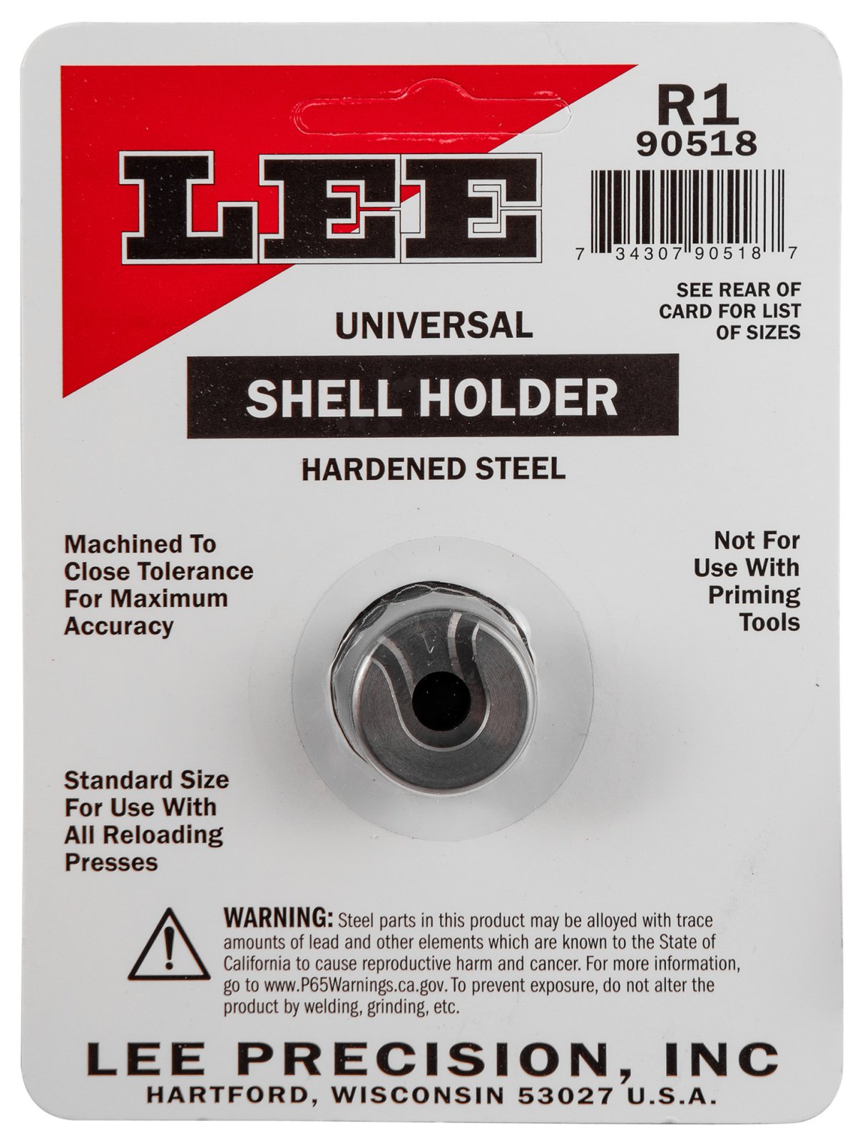 Lee Universal Shell Holder - #1 Size - Lee Precision - 357 Magnum