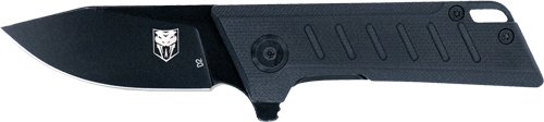 CobraTec SCTRTDD2BLK Small Riptide Black D2 Blade Drop Point Knife