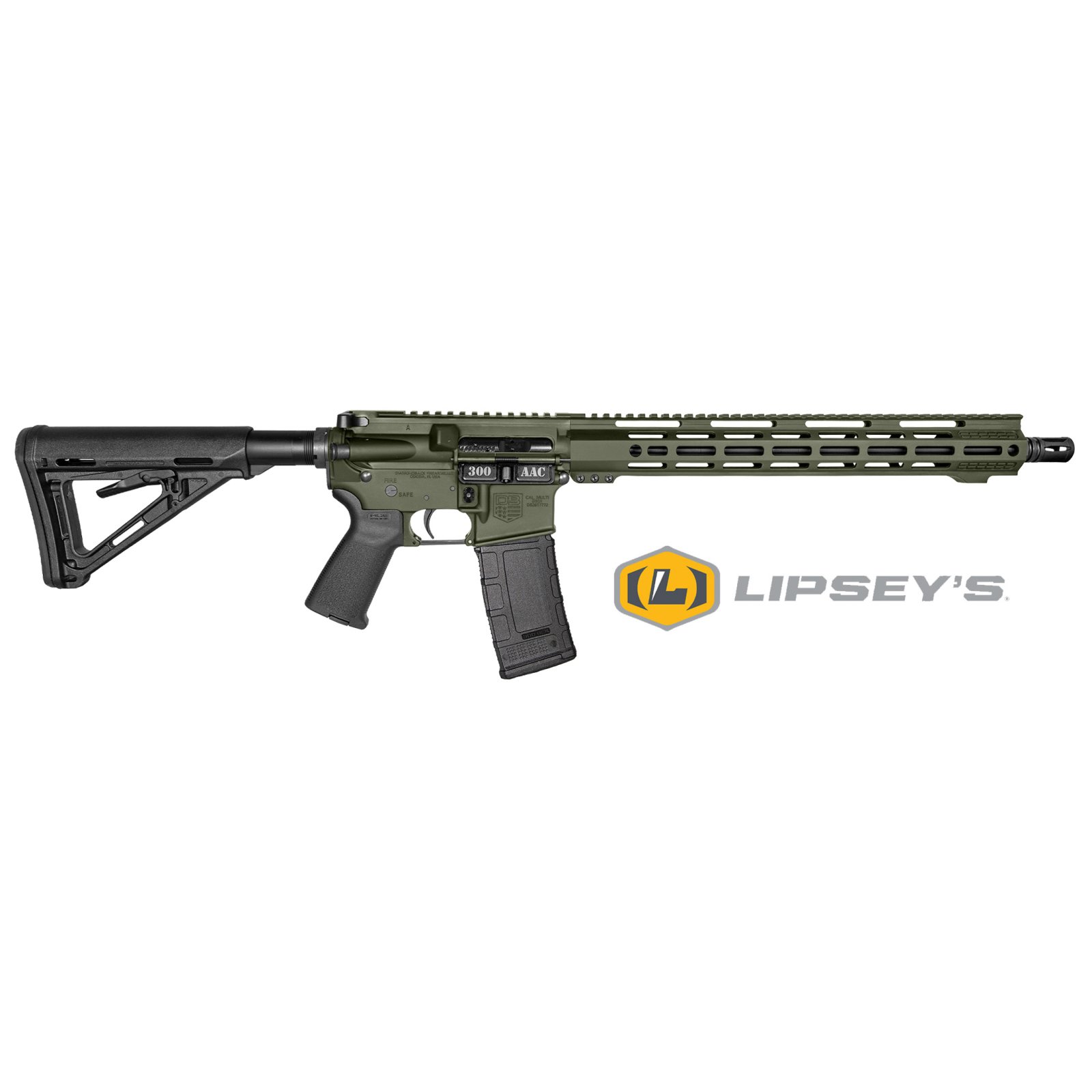 Diamondback DB171BB102 Carbon DB15 300 AAC Blackout 16" OD Green Rifle - Diamondback Firearms - 300 AAC Blackout