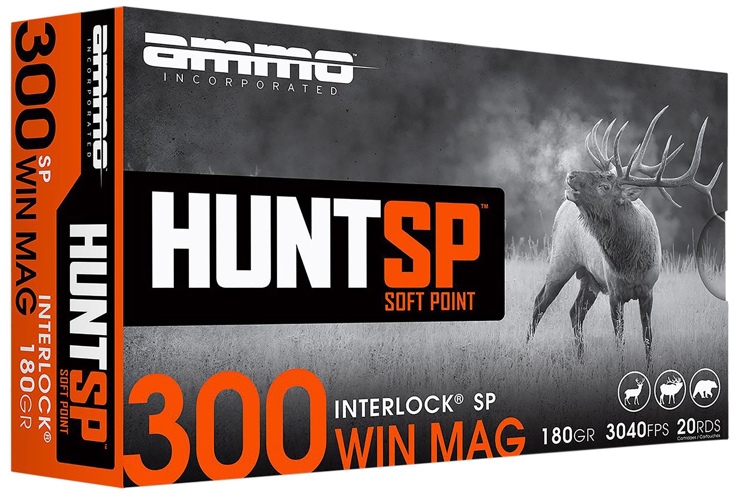 Ammo Inc 300WM180SP-A20 300 Win Mag 180 Gr Soft Point 20/Box