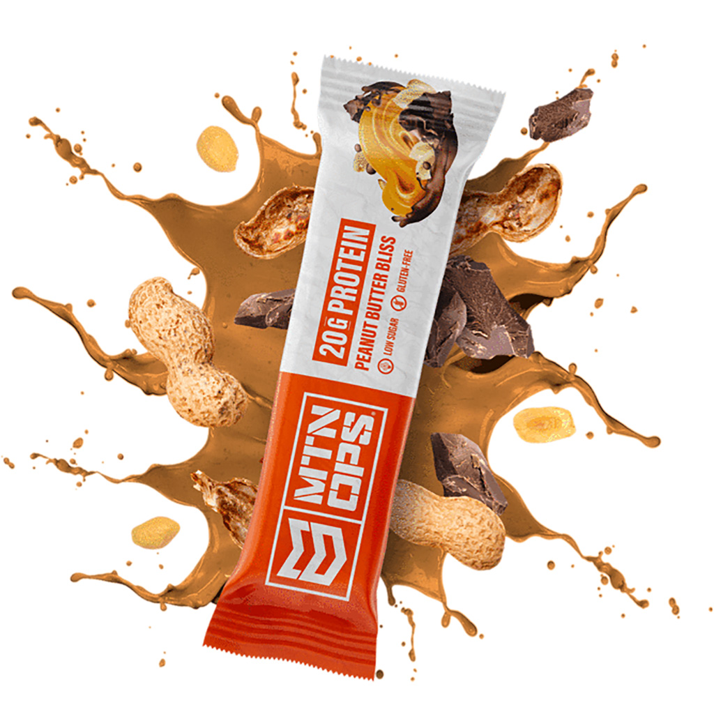 MTN Ops Protein Bar Peanut Butter Bliss 10pk 20g Protein Gluten-Free - MTN OPS
