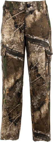 Habit TP1113-M-8-6-YM-014 Youth Camo Pant, 6 Pocket, Mossy Oak Bottomland