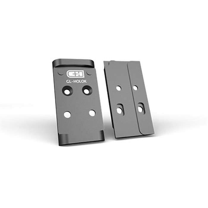 C&H PRECISION WEAPONS HOLOSUN 407K/507K FOR GLOCK MOS MOUNTING PLATE BLACK