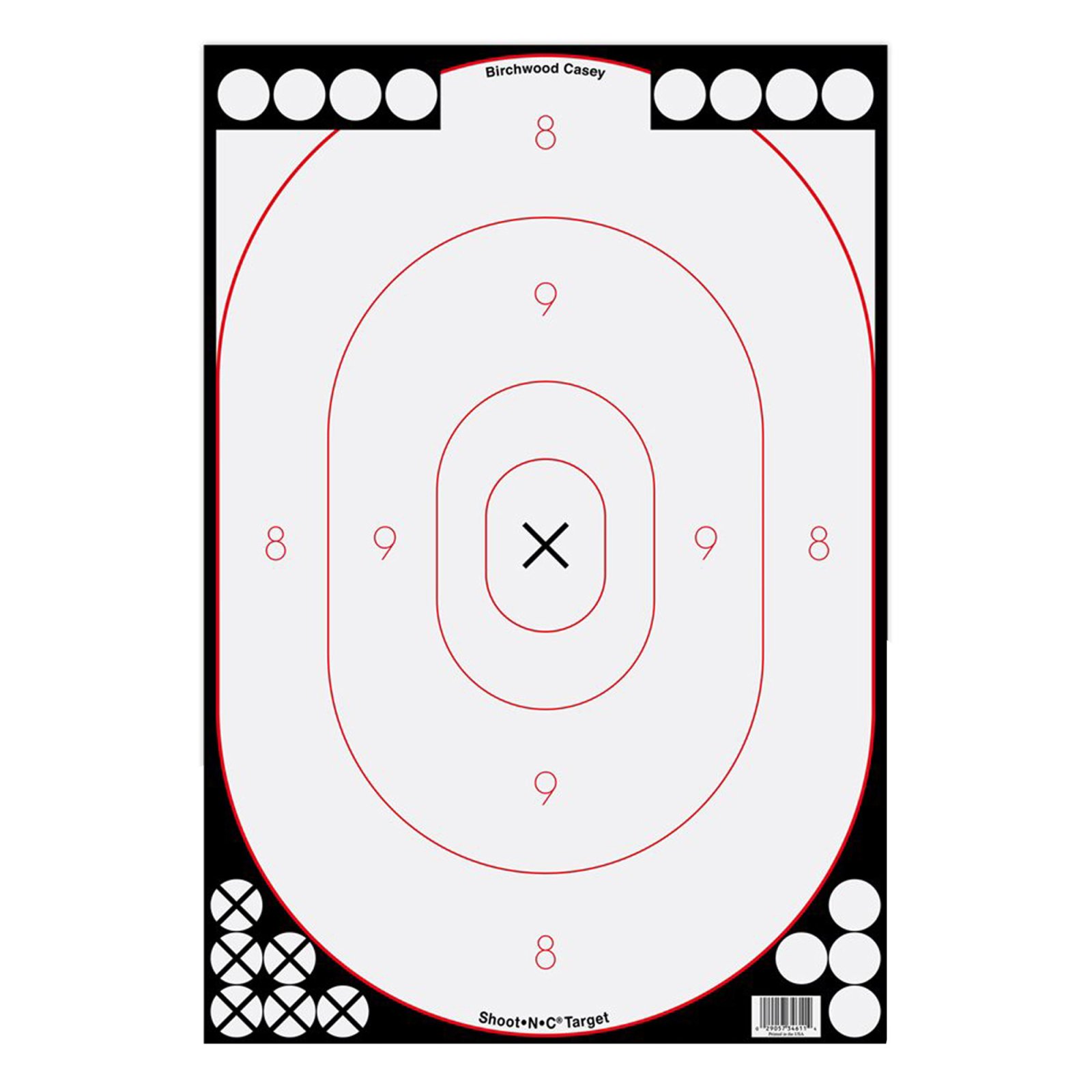 Birchwood Casey Shoot-N-C 12x18 Silhouette Targets 5 Pack - Birchwood Casey - 12" X 18"