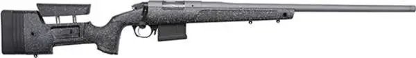 Bergara Rifles Premier HMR Pro 6.5 Creedmoor 5+1 24" Heavy/Threaded Barrel Tactical Gray Cerakote Black with Gray Fleck Stock
