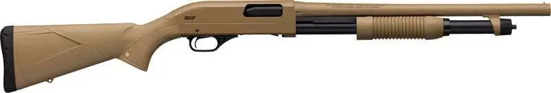 Winchester SXP Defender Lightweight Shotgun - 12 GA, 3" Chamber, 18" Barrel, Flat Dark Earth Synthetic - Winchester - 12 Gauge