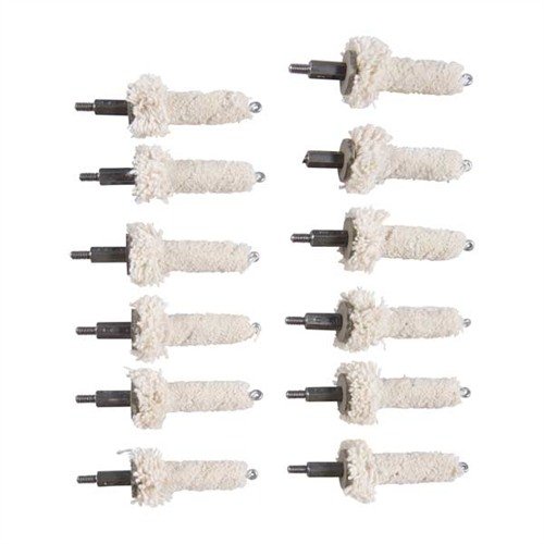 Brownells AR-15/M16 Cotton Chamber Mop 223 Remongton 12 Pack - Brownells - 22 CALIBER