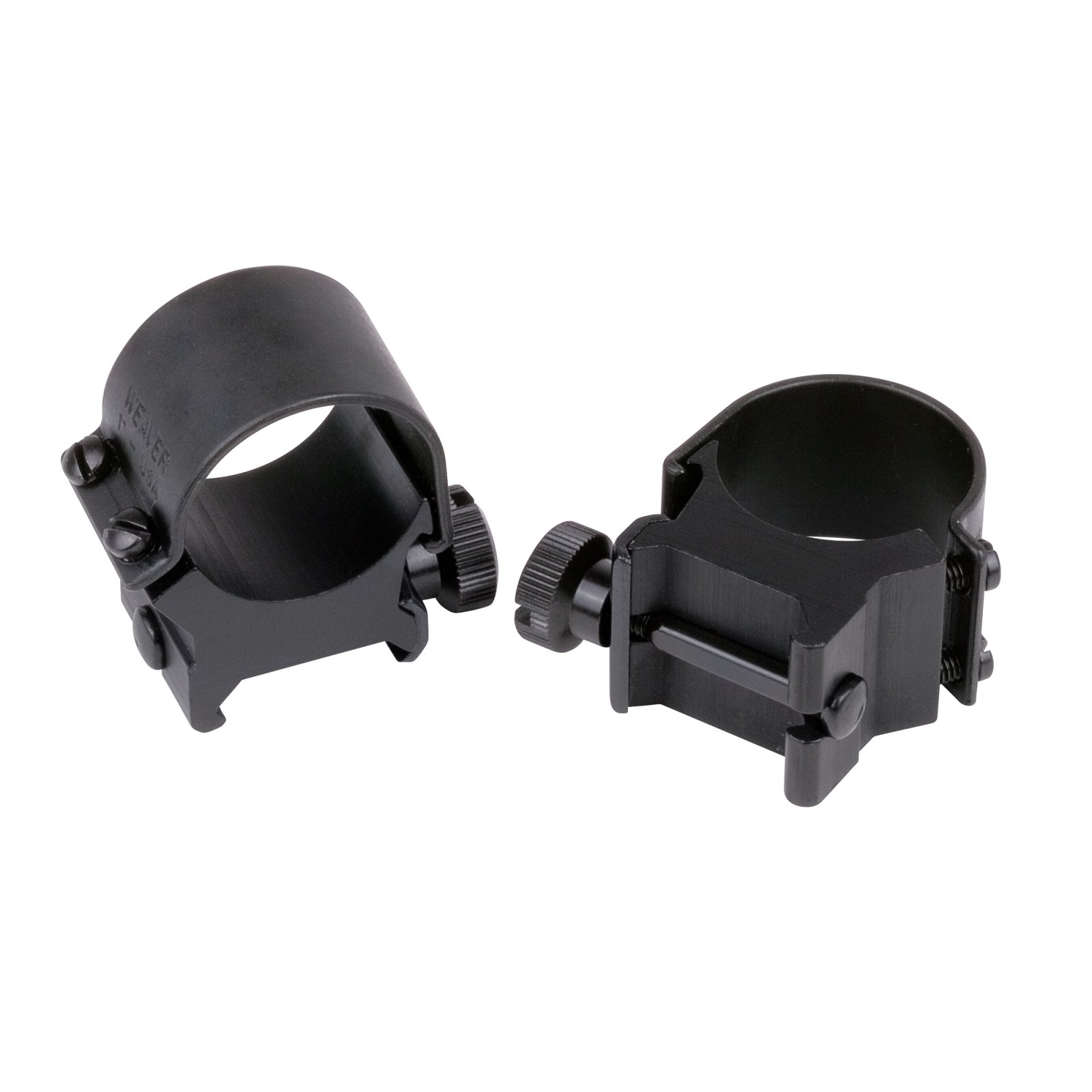 Weaver Mounts 49042 Top Mount Scope Ring Set 1" Tube High Quick Detach Matte Black Aluminum - Weaver - 1"