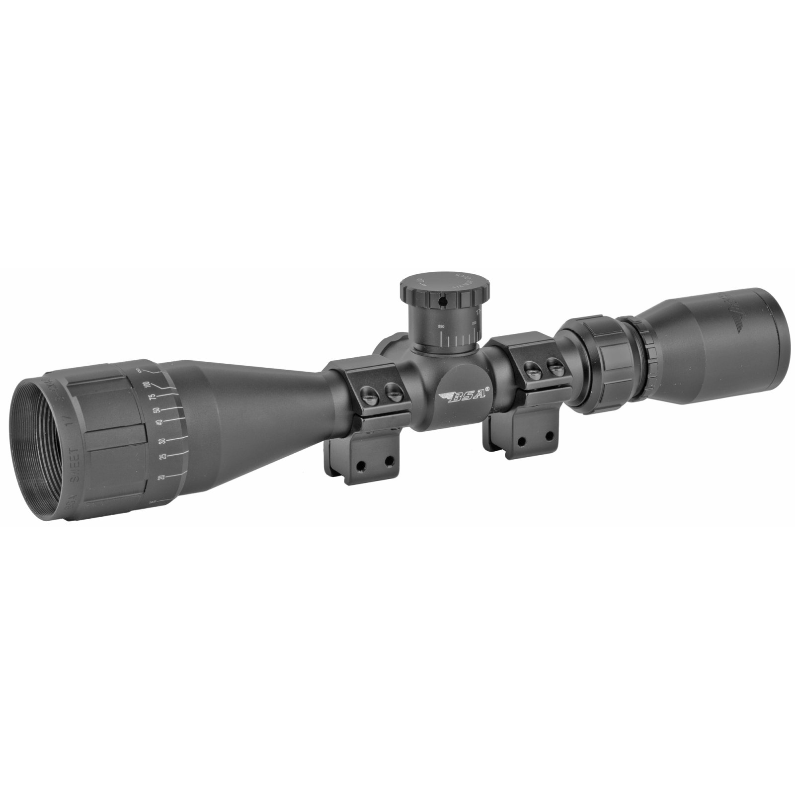 BSA Sweet 17 3-9x40mm AO Rifle Scope 30/30 Duplex Reticle
