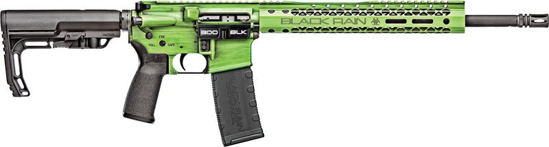 Black Rain Ordnance BRO-FUSION-300BLK-ZGB 16" 300BLK Zombie Green Rifle - Black Rain Ordnance - 300BLK