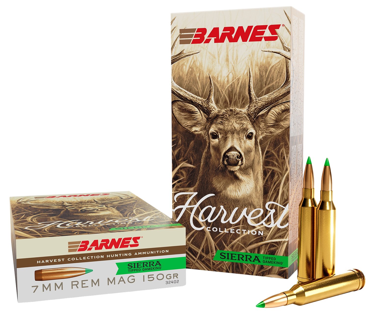 Barnes 32402 7mm Rem Mag 150gr Sierra Tipped GameKing 20/Box - Barnes Bullets - SIERRA TIPPED GAMEKING