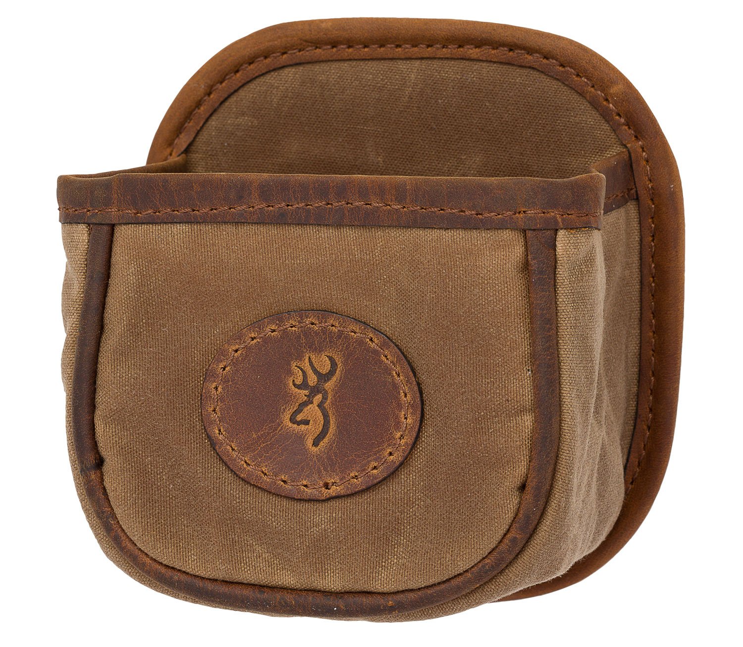 Browning Santa Fe Shell Carrier Tan Canvas Leather Accents 1 Box Capacity