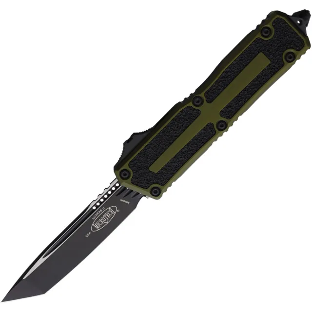 Microtech Scarab II G3 3.97 In T/E Black OD Green ALU Handle