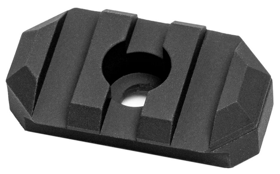 GROVTEC RAIL SECTION M-LOK 1.3" 3 SLOT ALUMINUM BLACK