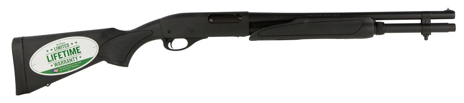 Remington 870 Express Tactical 20 Gauge Shotgun, 18 Inch Barrel, Black Synthetic Stock, Right Hand, R81100