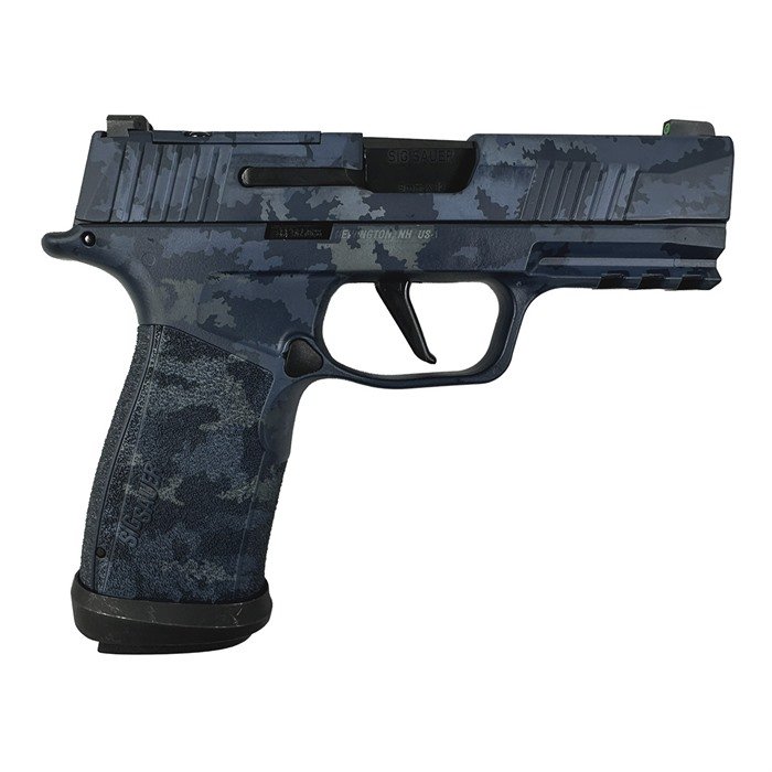 Sig SAUER, INC. P365-XMACRO TACOPS 9MM 3.7"BBL (4)17RD BLUE MULTI CAMO
