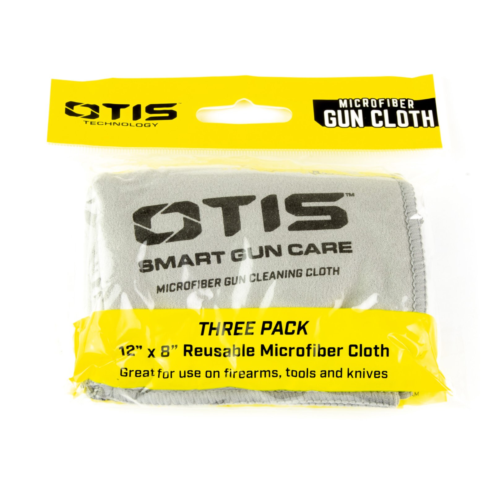 Otis Technologies RW35013 Microfiber Gun Cloth 12 in x 8 in Grey 3 Pack