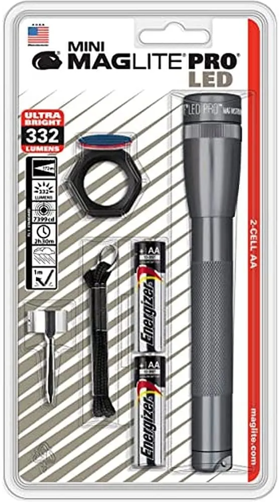 Mini Maglite Pro 2 AA-Cell LED Flashlight Combo Pack - Maglite