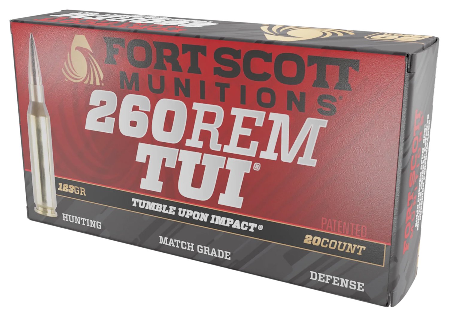 Fort Scott Munitions 260123SCV2 Tumble Upon Impact (TUI) 260Rem 123gr S...