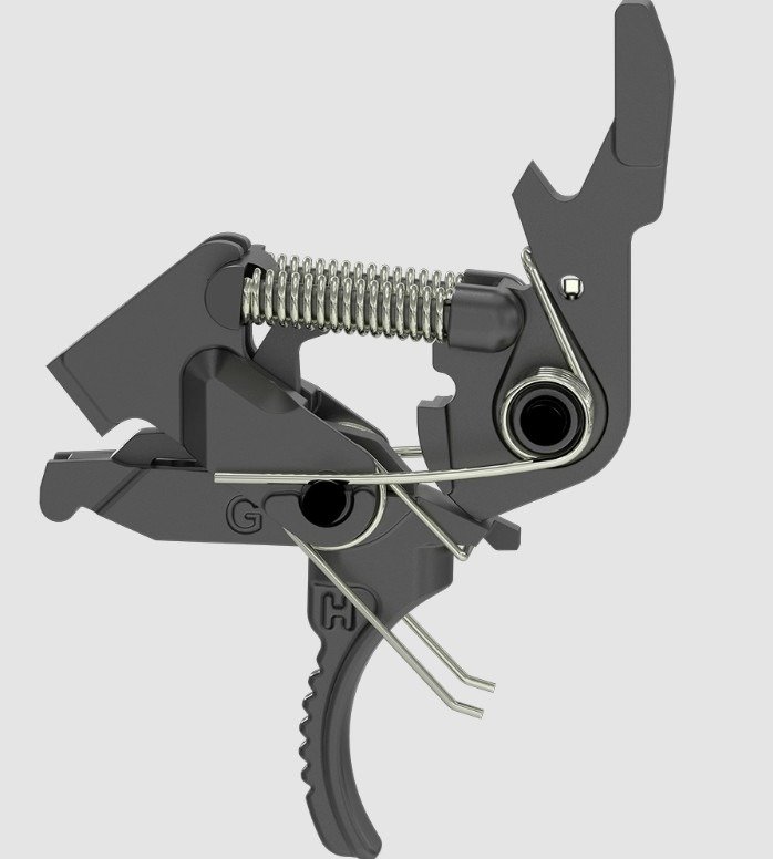 HIPERFIRE X2SM2 2-Stage Trigger, 3.5-4.5 lb Pull, Curved, Black Finish - Hiperfire