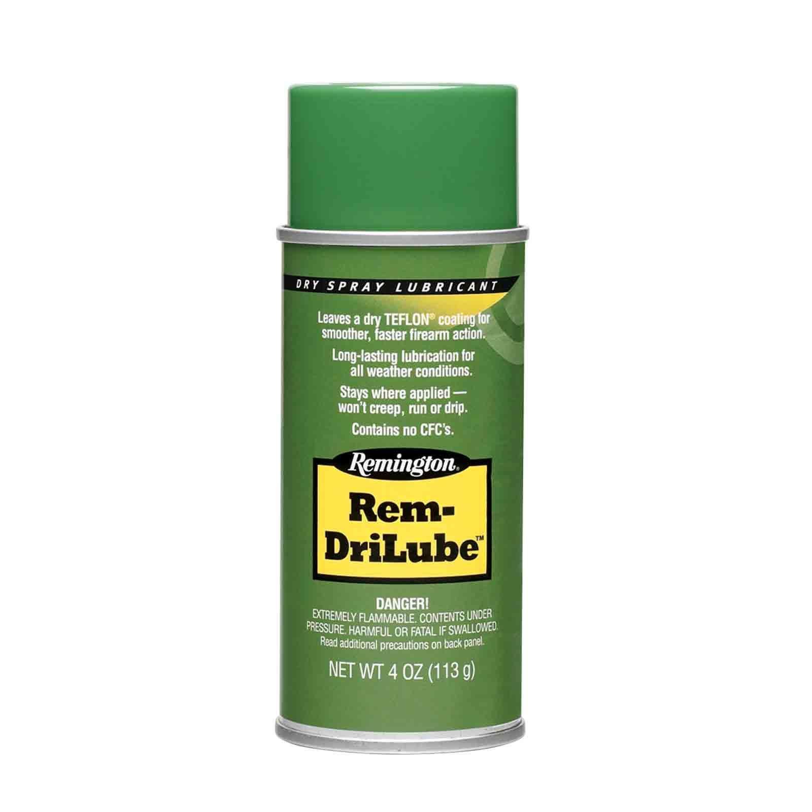 Remington DriLube Aerosol - Teflon-Based, Non-Congealing, 4oz Can, Dependable to -40F