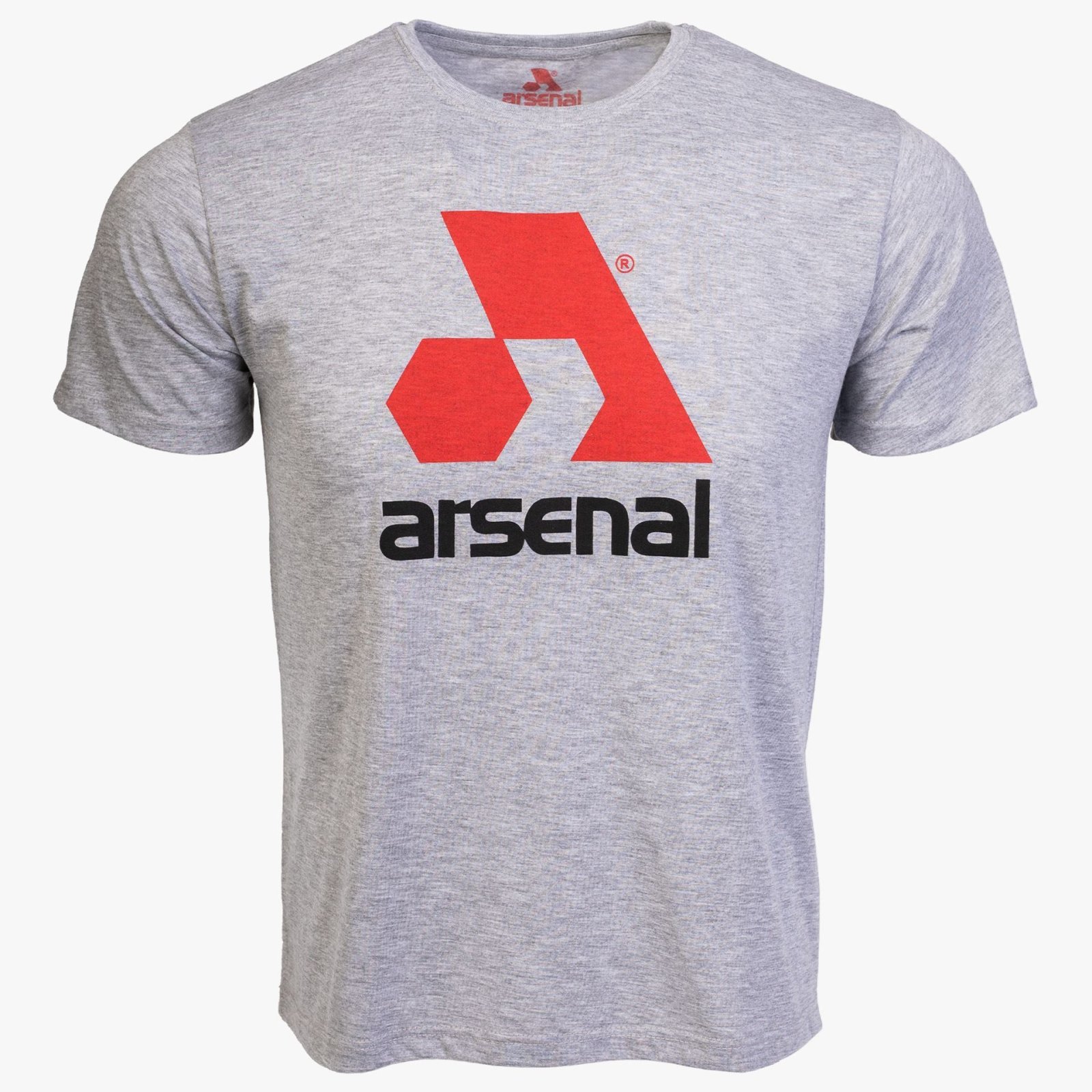 Arsenal Large Gray Cotton Relaxed Fit Logo T-Shirt