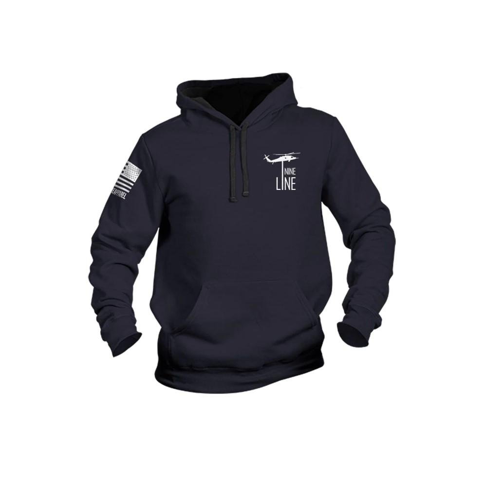 Nine Line Reread Not Rewritten Hoodie Navy 2XL