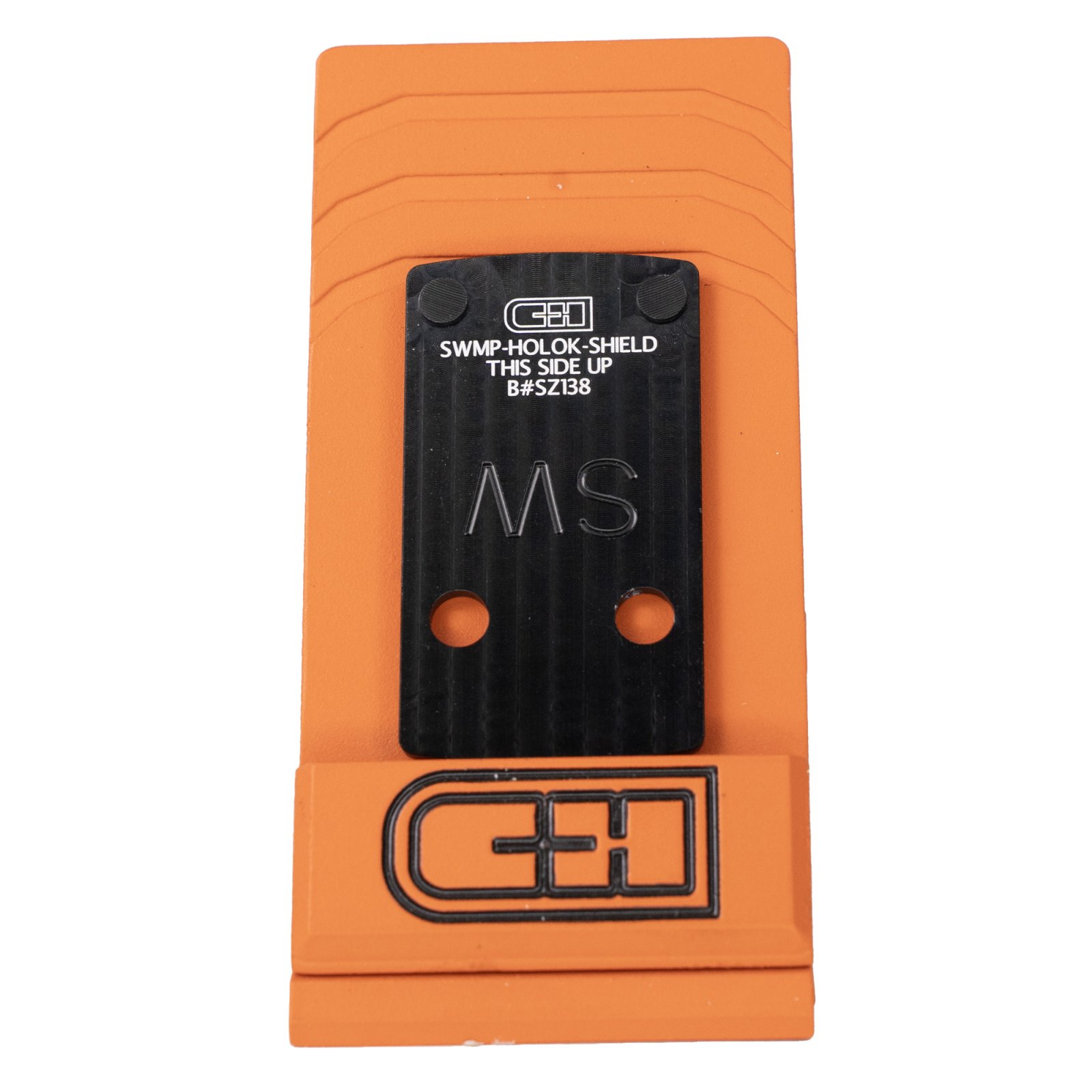 C&H Precision SWMP-HOLOk-SHIELD-PLUS Optic Mount Plate Black Anodized - C&H Precision