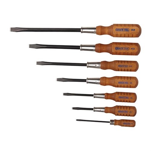 GRACE USA SD-WS7 7-Piece Wood Screwdriver Set - GRACE USA
