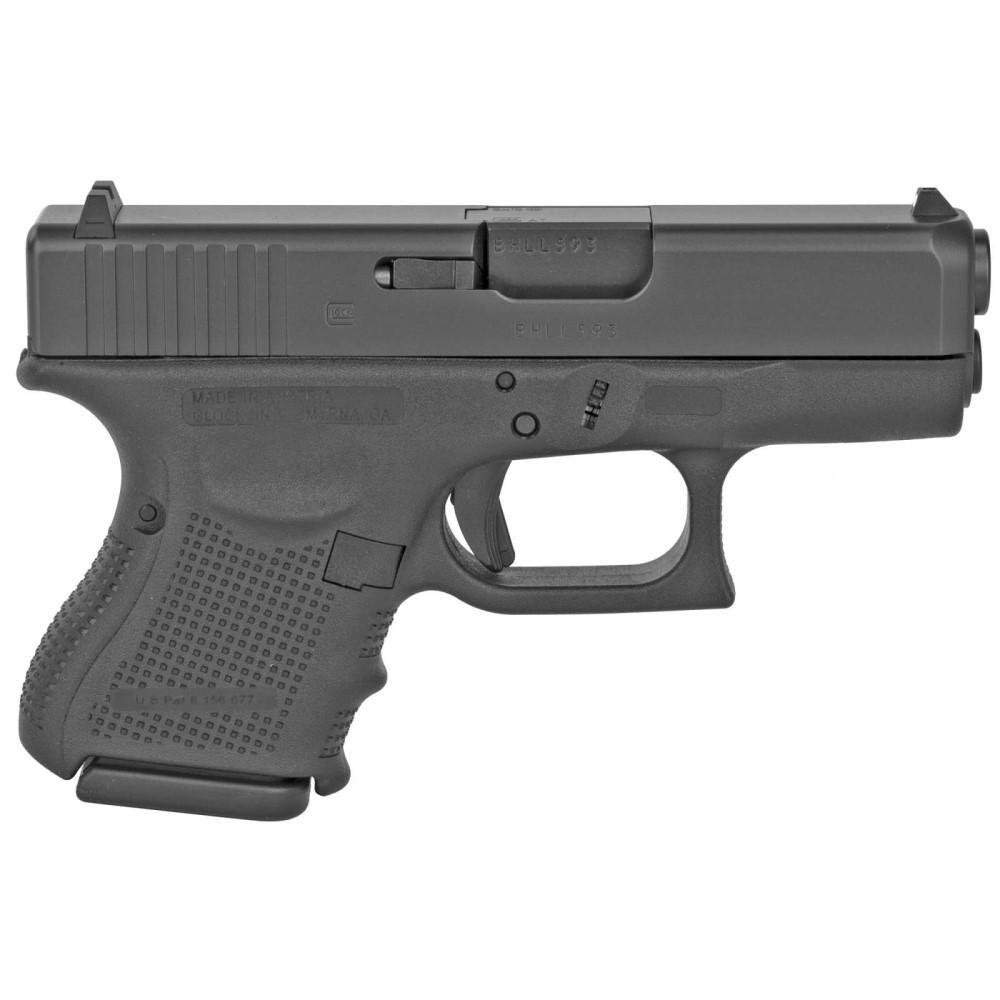 Glock UG2650201 G26 Gen 4 9mm Luger 3.42" 10+1 Black Black Interchangeable Backstrap Grip Fixed Sights