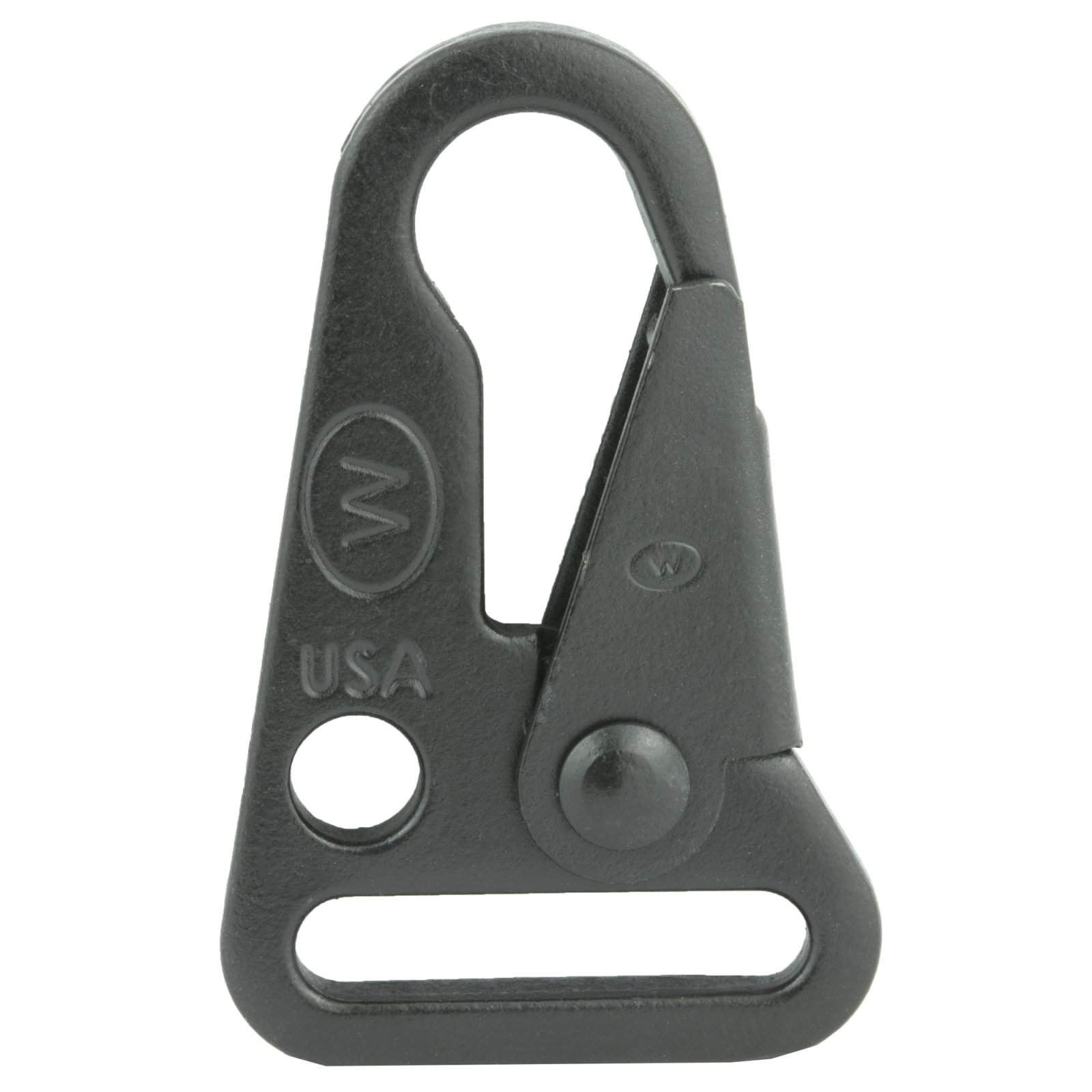 Blue Force Gear HK100 Sling Snap Hook Black Steel 1" Sling Loop