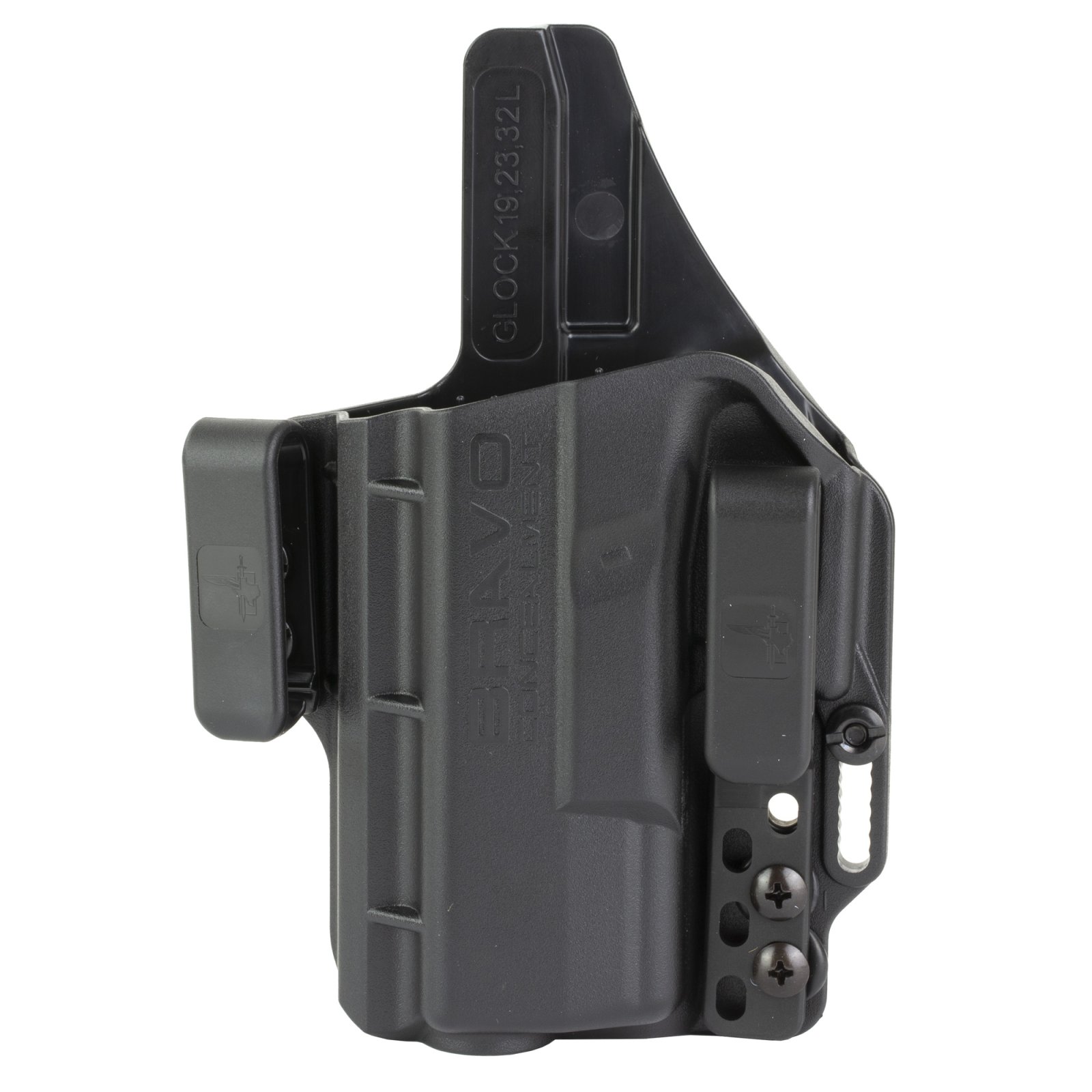 Bravo Concealment BC20-1007 IWB Holster, Glock 19/23, Left Hand, Black - Bravo Company Manufacturing