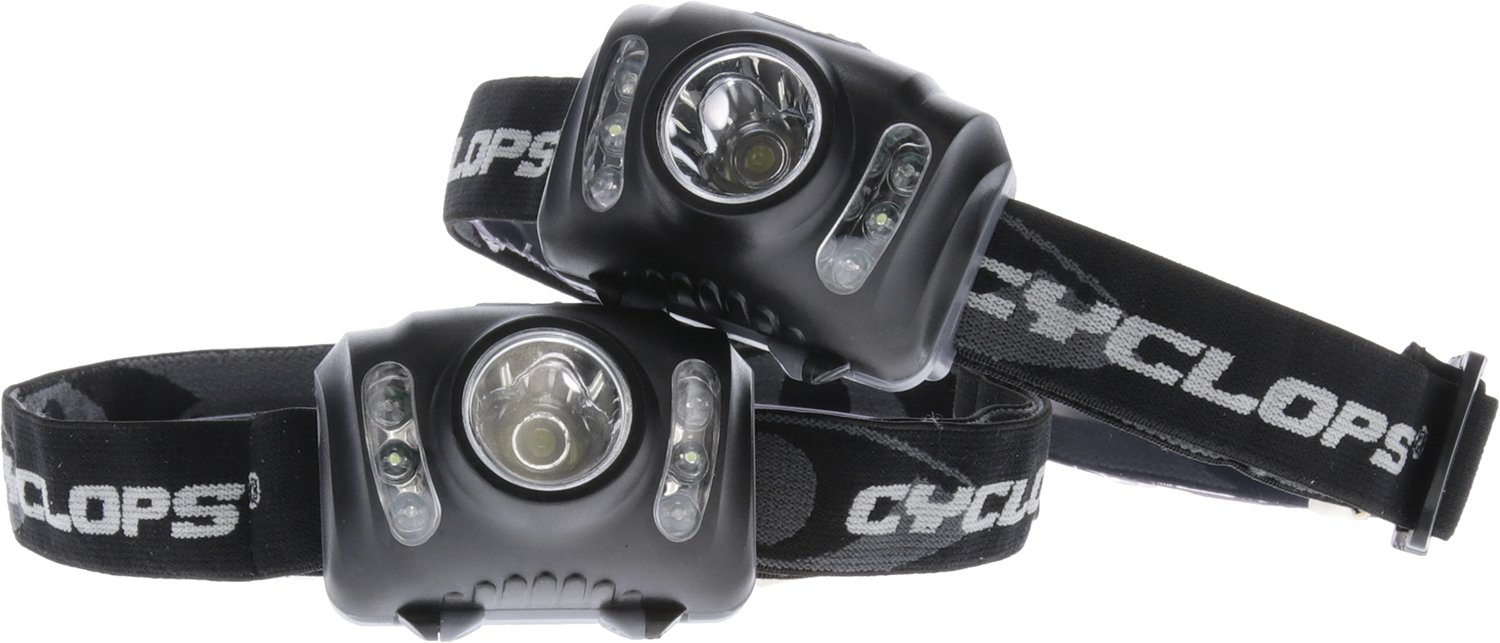 Cyclops CYCHL2102PK Headlamp 210 Lumens White Red-Green-White LED Bulb ...