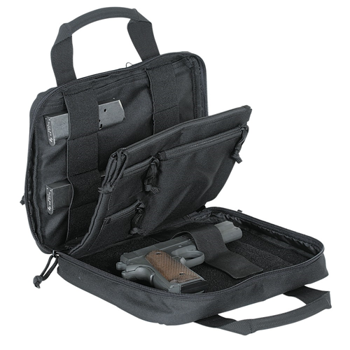 Voodoo TACTICAL CUSTOM SERIES PISTOL CASE (BLACK WITH GRAY)