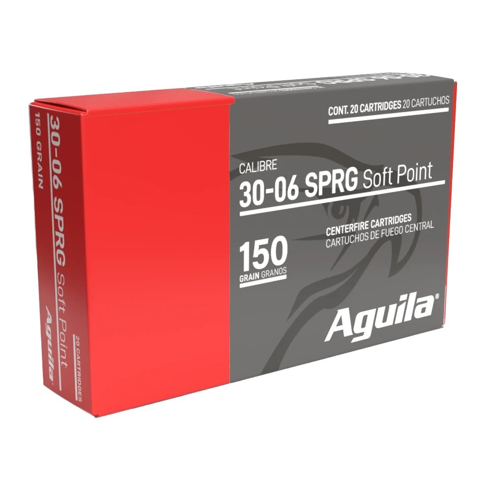 Aguila 8108AG 30-06 Springfield Rifle Ammo 150 Grain Soft Point 200rd
