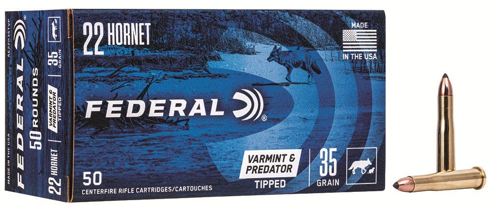 Federal VARM/PRED .22 Hornet 35 Grain Tipped Varmint 50 Rounds - Federal Premium Ammunition - 22 HORNET