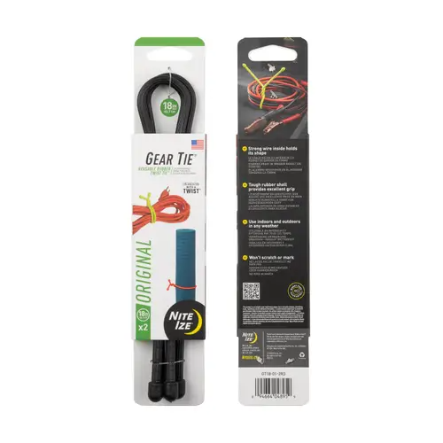 Buy Nite-Ize Gear Tie Reusable Rubber Twist Tie GT18-01-2R3 online