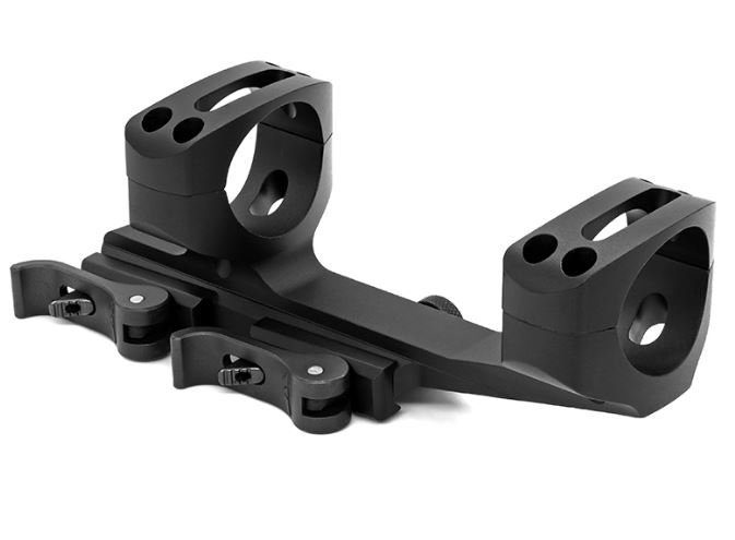 Warne QDXSKEL1TW MSR QD XSKEL 1" Black Cantilever Mount Matte Finish - Warne
